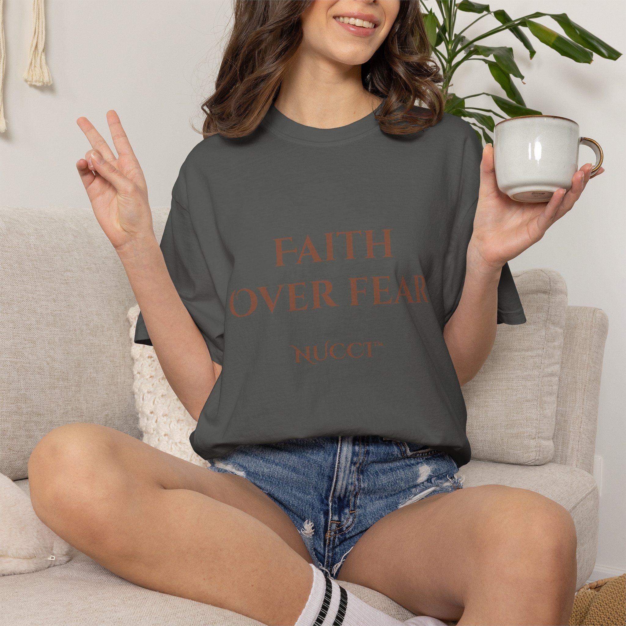 Faith Over Fear T-Shirt — Mental Health & Healing Tee