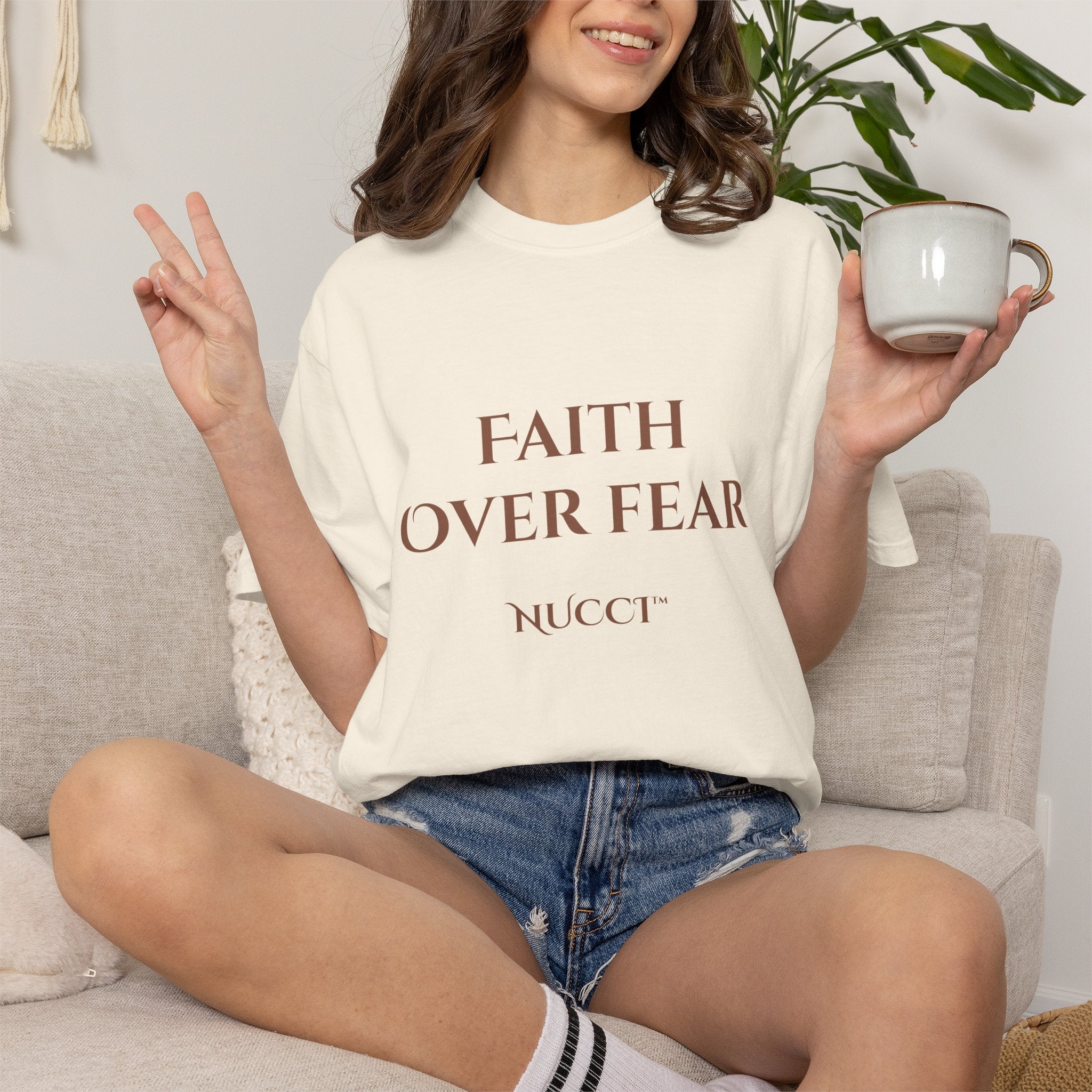 Faith Over Fear T-Shirt — Mental Health & Healing Tee
