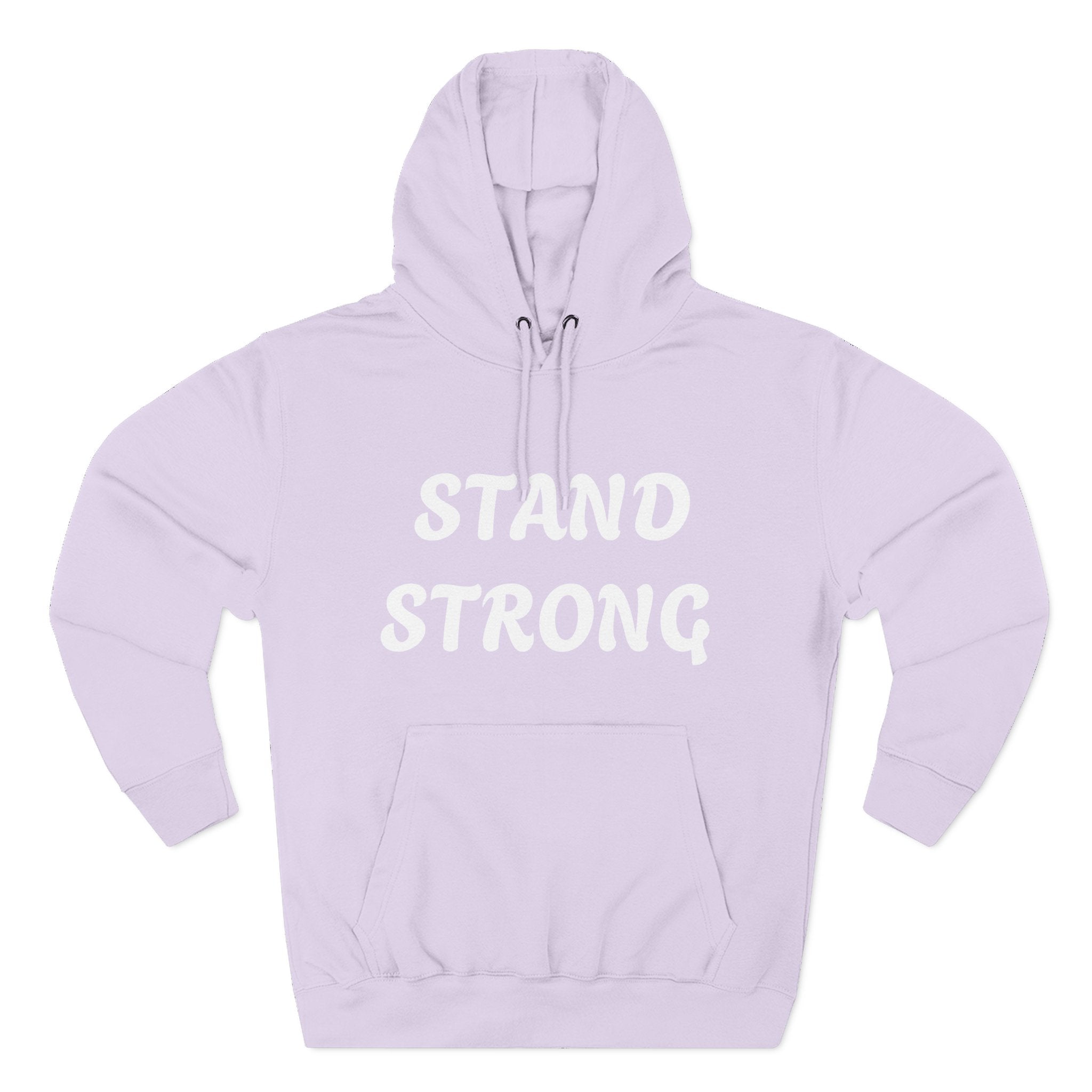 Stand Strong Hoodie — Motivational Fleece Pullover