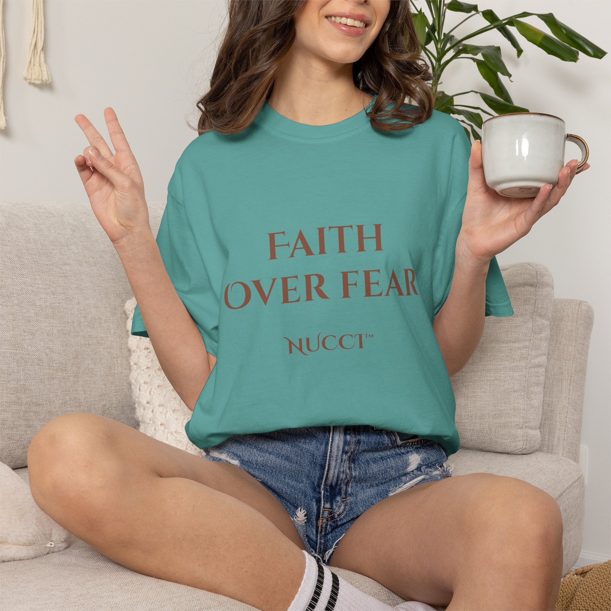 Faith Over Fear T-Shirt — Mental Health & Healing Tee