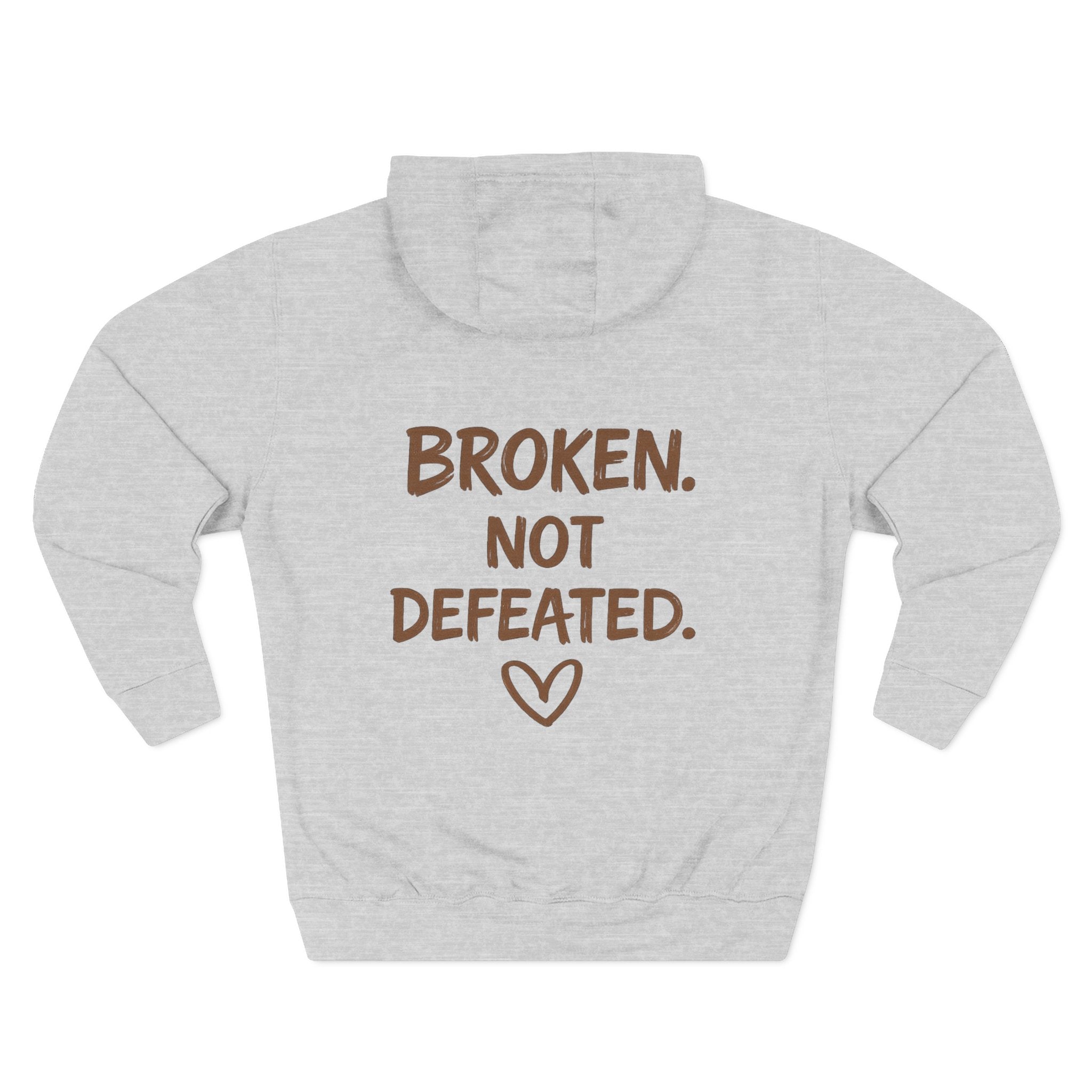 Broken Not Defeated Hoodie | NUCCI™ Beautifully Broken Collection