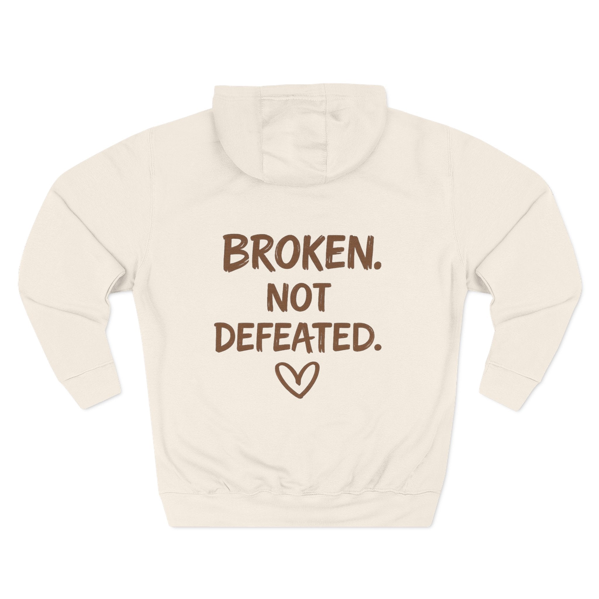 Broken Not Defeated Hoodie | NUCCI™ Beautifully Broken Collection